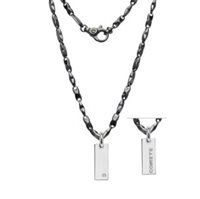 Collana Comete Uomo My Chain in Argento Diamante 0.005 Ct UGL 751 - UGL 751